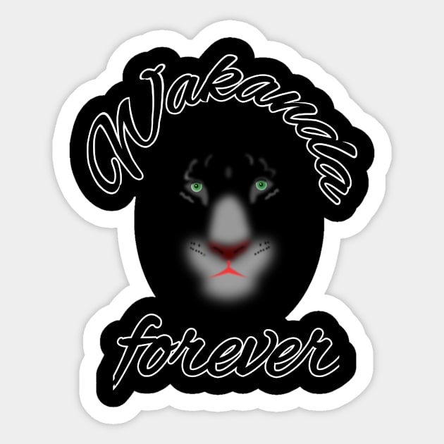 Wakanda forever Sticker by aboss